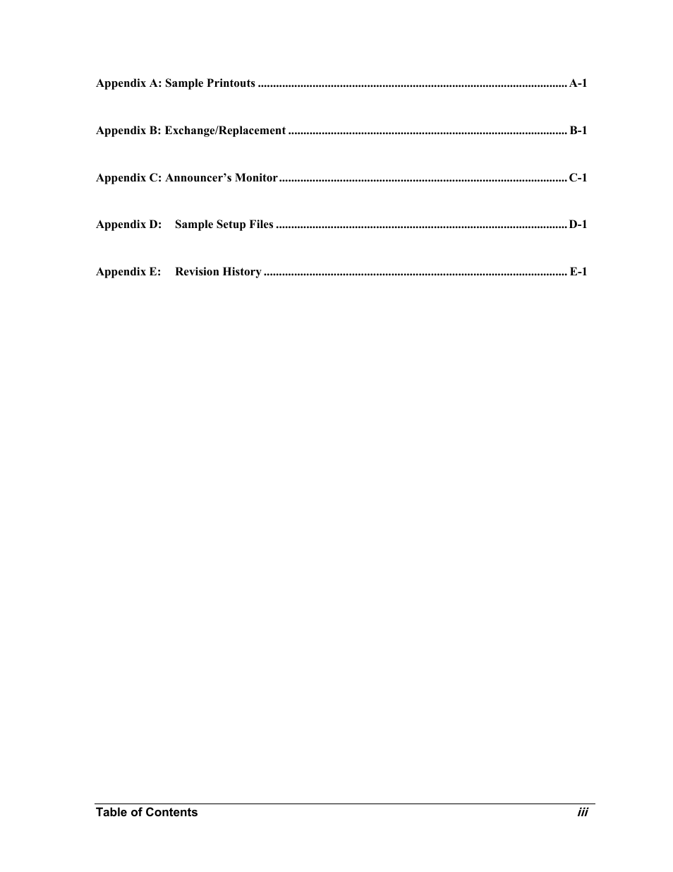 Daktronics CARS User Manual | Page 5 / 68