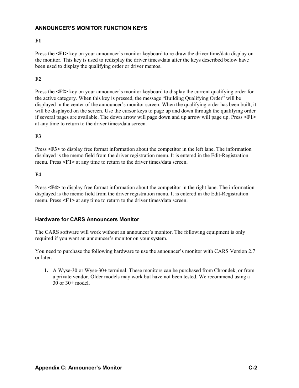 Daktronics CARS User Manual | Page 56 / 68