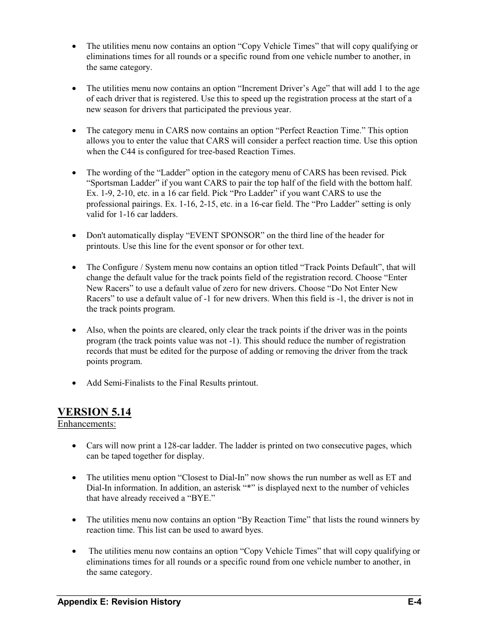 Version 5.14 | Daktronics CARS User Manual | Page 66 / 68