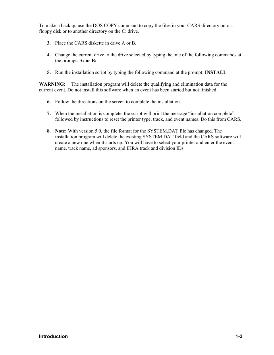 Daktronics CARS User Manual | Page 9 / 68