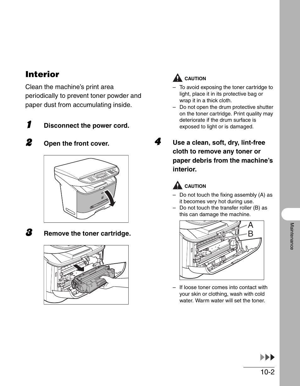 Interior, Interior -2 | Canon IMAGECLASS MF3200 User Manual | Page 108 / 161