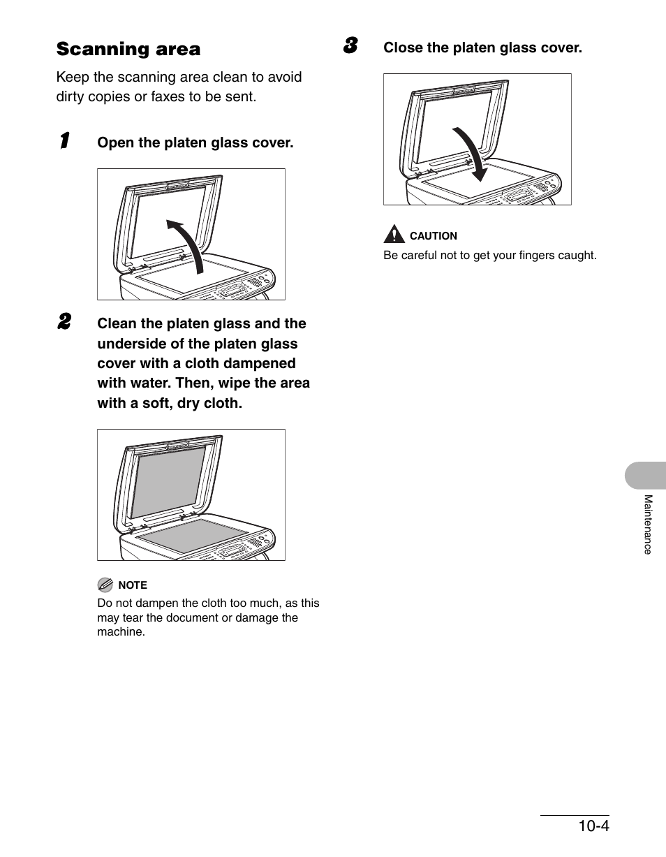 Scanning area, Scanning area -4 | Canon IMAGECLASS MF3200 User Manual | Page 110 / 161