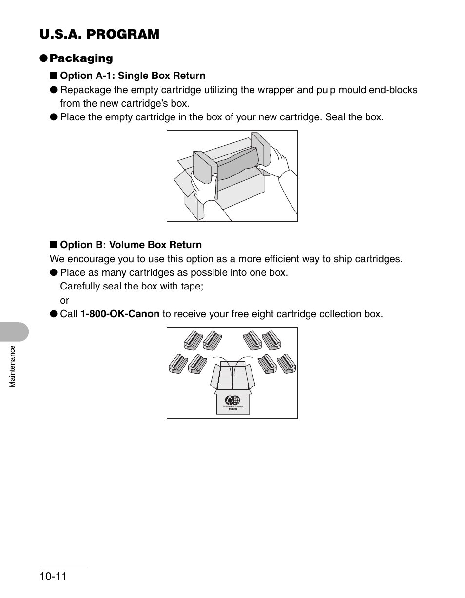 U.s.a. program, U.s.a. program -11 | Canon IMAGECLASS MF3200 User Manual | Page 117 / 161