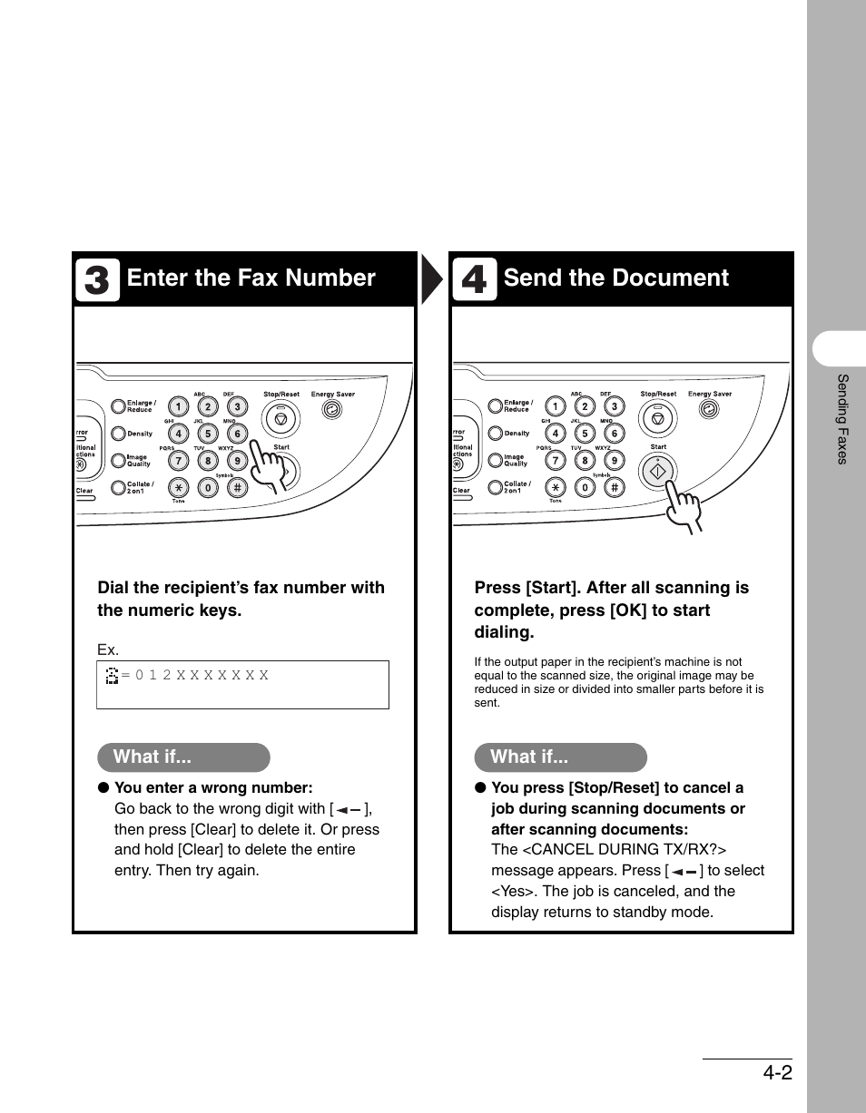 Enter the fax number send the document | Canon IMAGECLASS MF3200 User Manual | Page 60 / 161