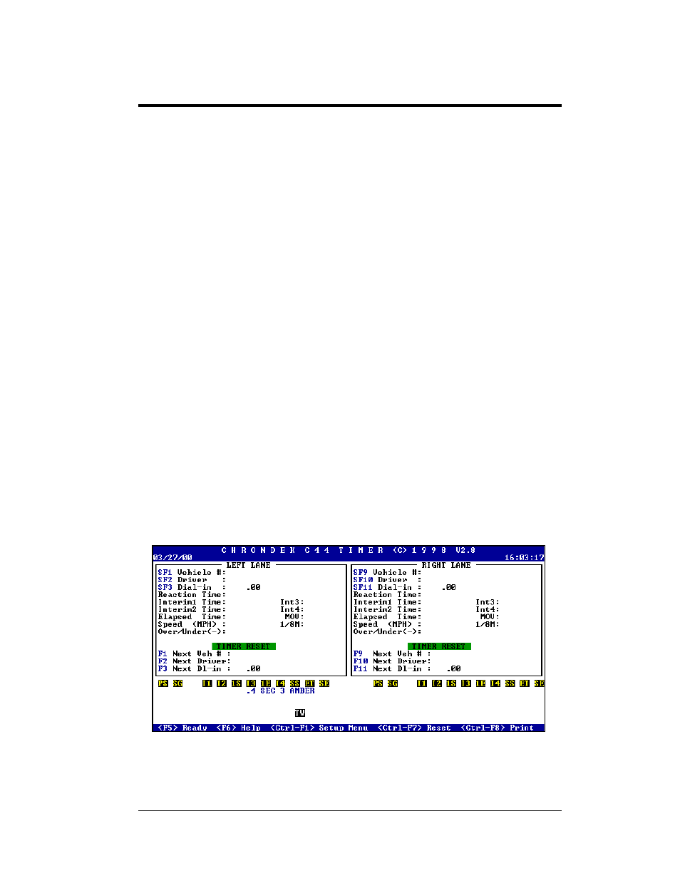 Section 3: c-44 race timer operation | Daktronics C44 User Manual | Page 29 / 81