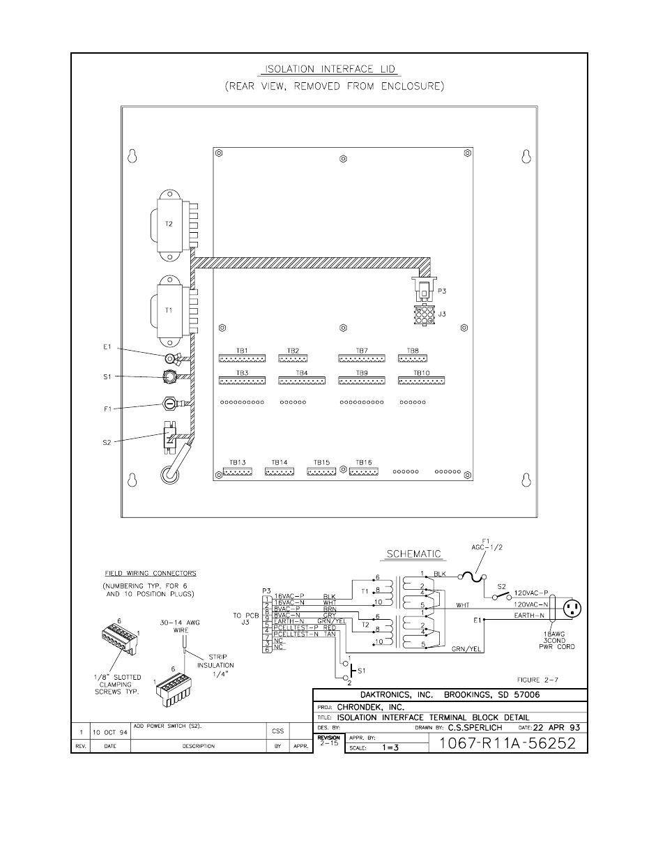 Drawing a-56252 | Daktronics C44 User Manual | Page 65 / 81