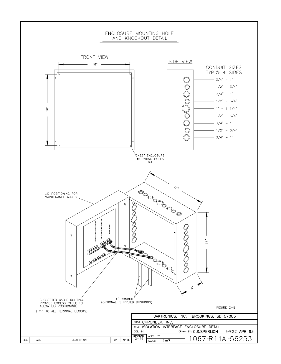 Drawing a-56253 | Daktronics C44 User Manual | Page 66 / 81