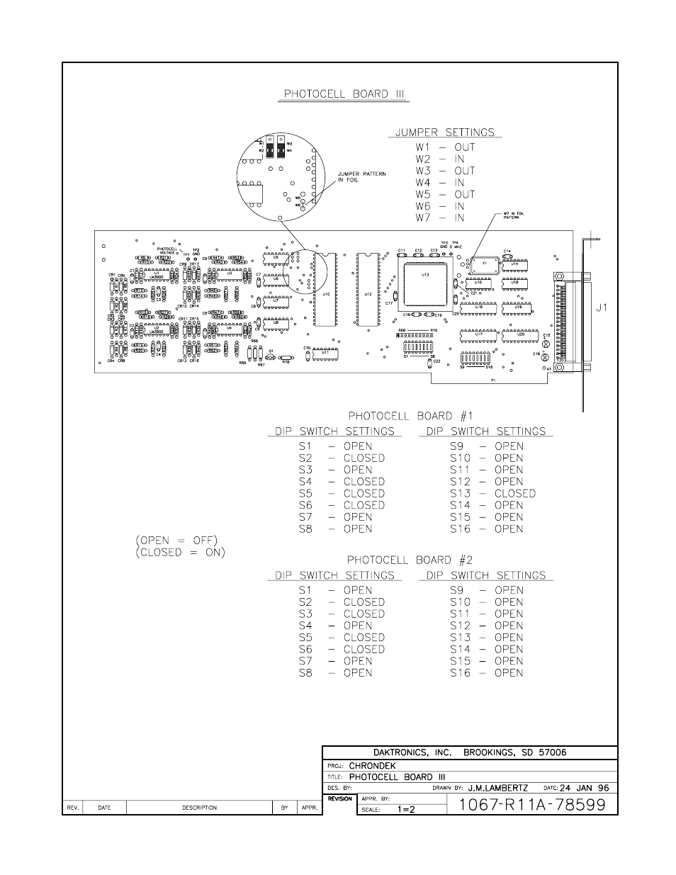 Drawing a-78599 | Daktronics C44 User Manual | Page 73 / 81