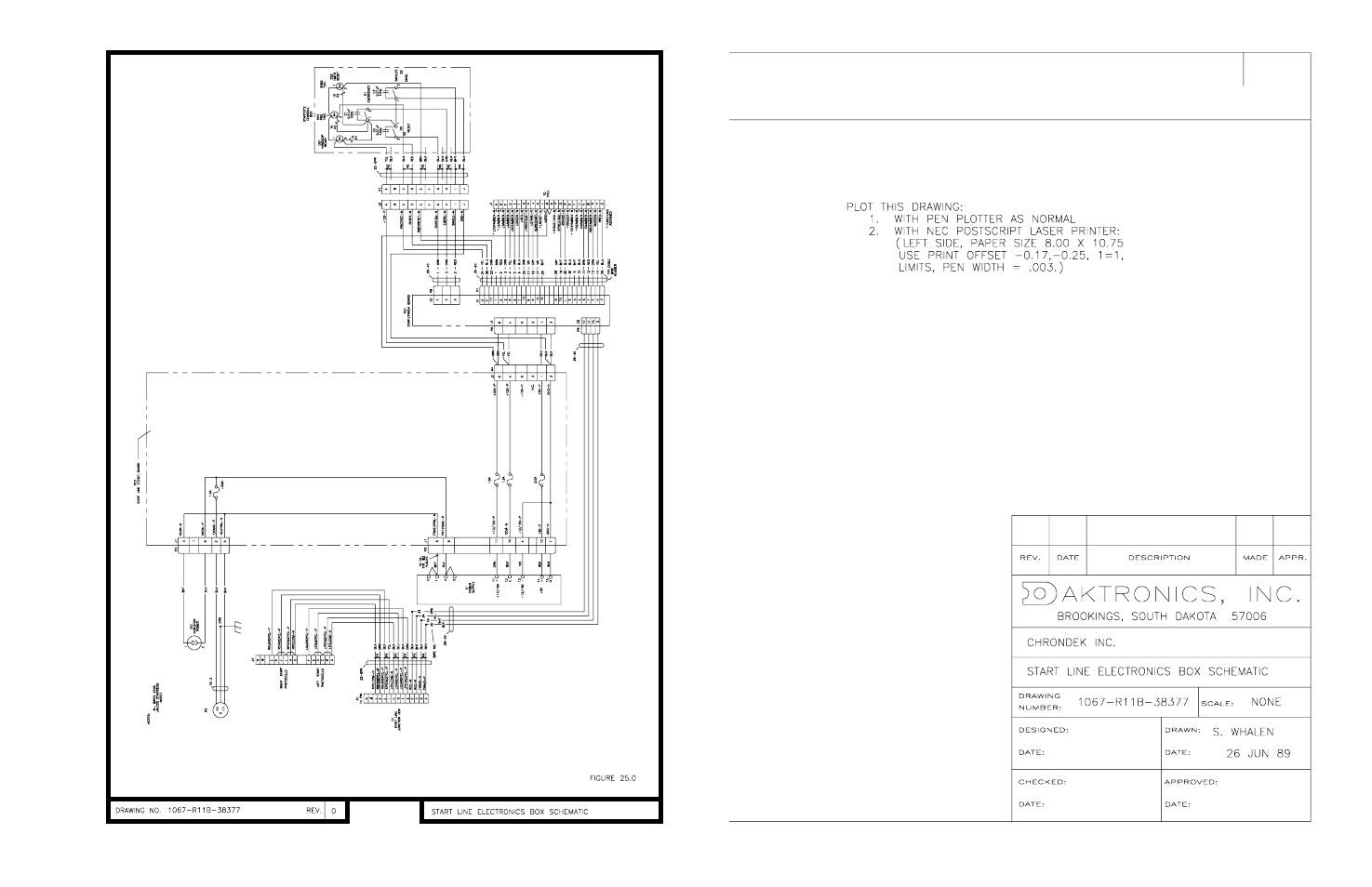 Drawing b-38377 | Daktronics C44 User Manual | Page 77 / 81