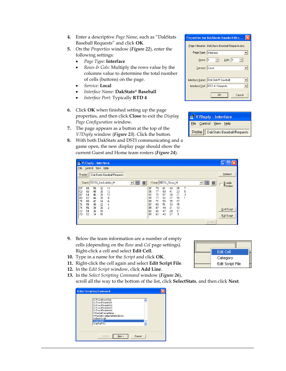 Daktronics DakStats Baseball Software User Manual | Page 19 / 31