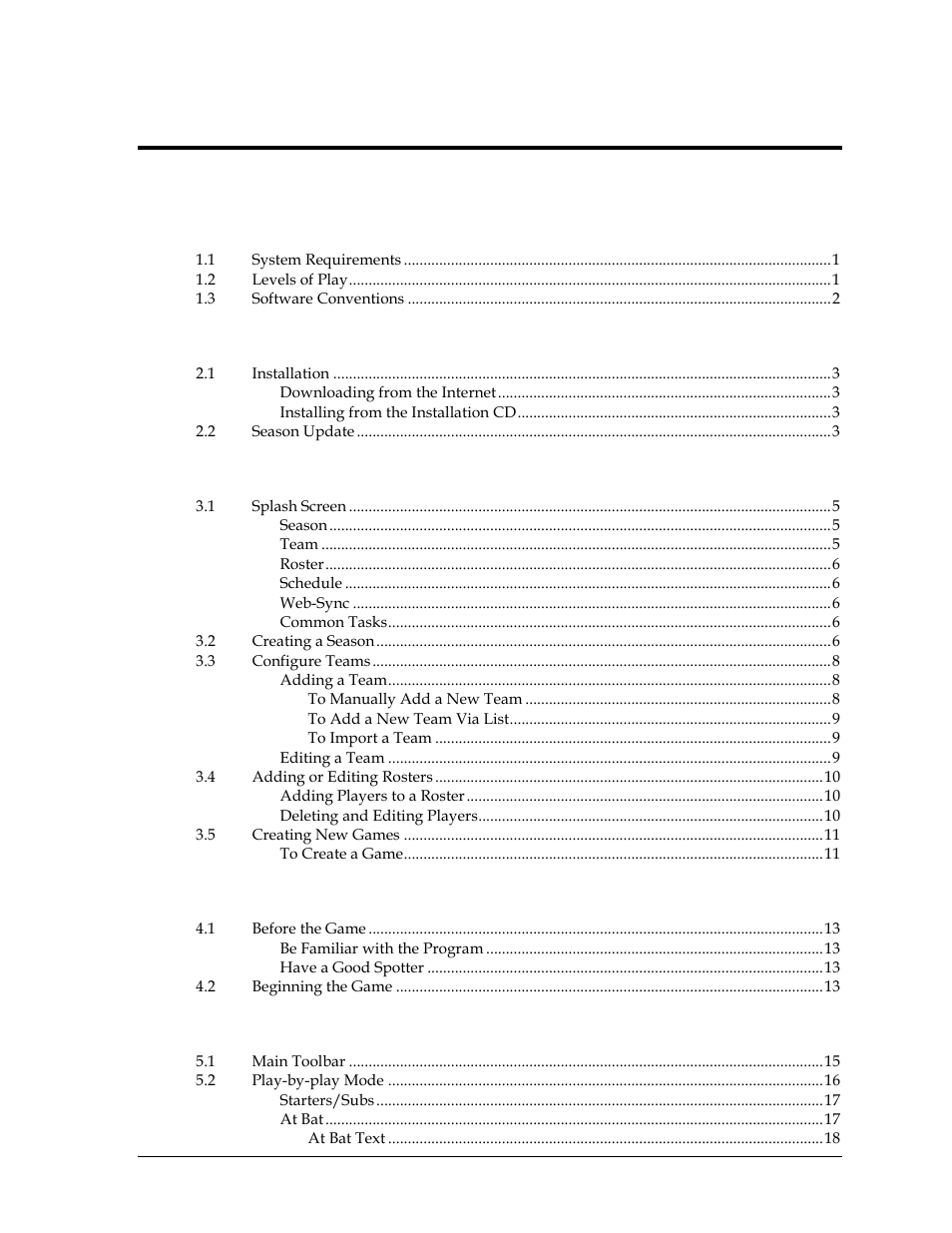 Daktronics DakStats Baseball Software User Manual | Page 3 / 73