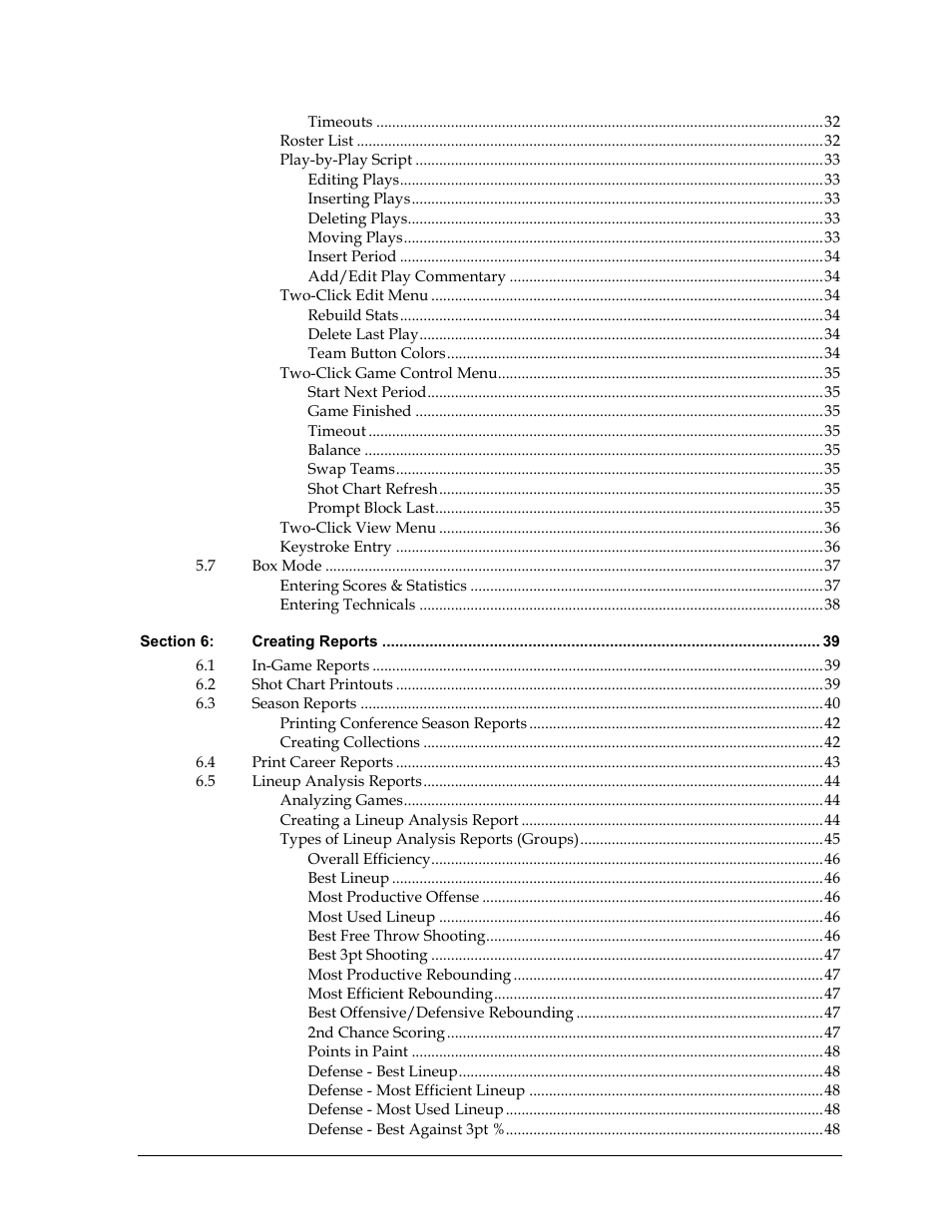 Daktronics DakStats Basketball User Manual | Page 5 / 89