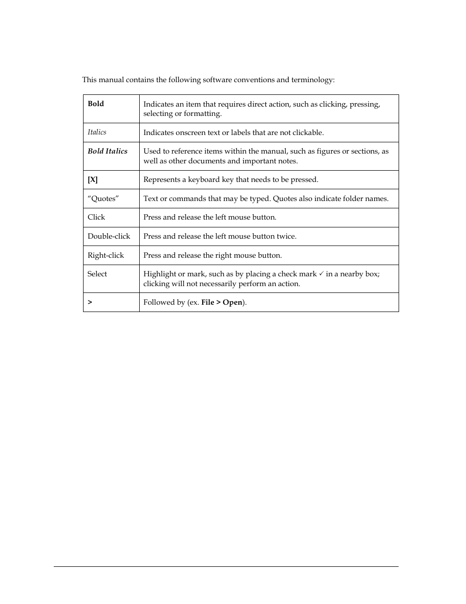 3 software conventions, Software conventions | Daktronics DakStats Basketball User Manual | Page 8 / 89