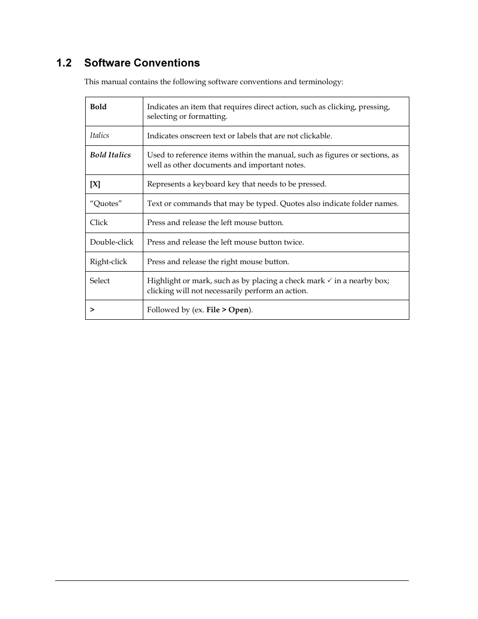 Software conventions | Daktronics DakStats Football GameCast User Manual | Page 6 / 21