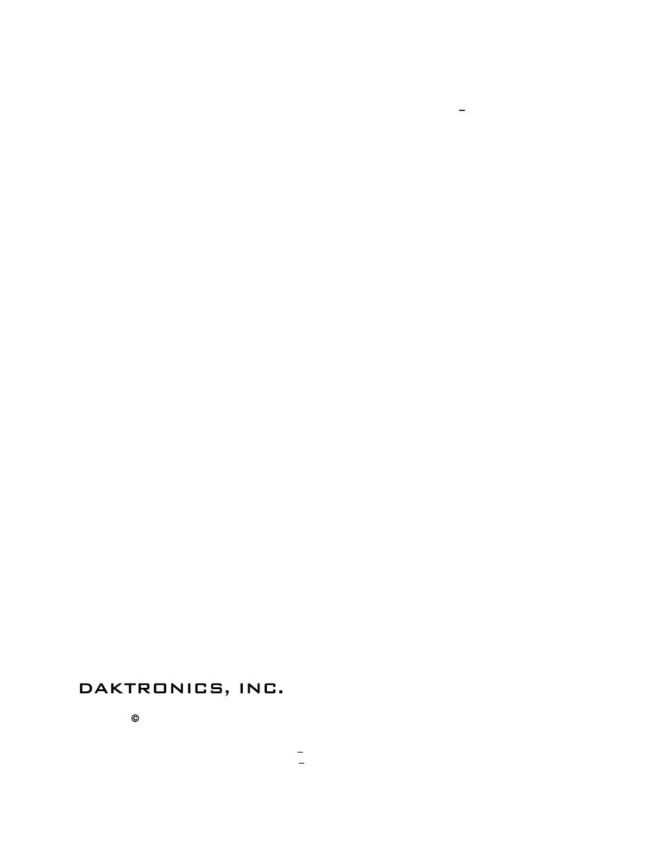 Daktronics, inc | Daktronics DakStats Football User Manual | Page 2 / 77