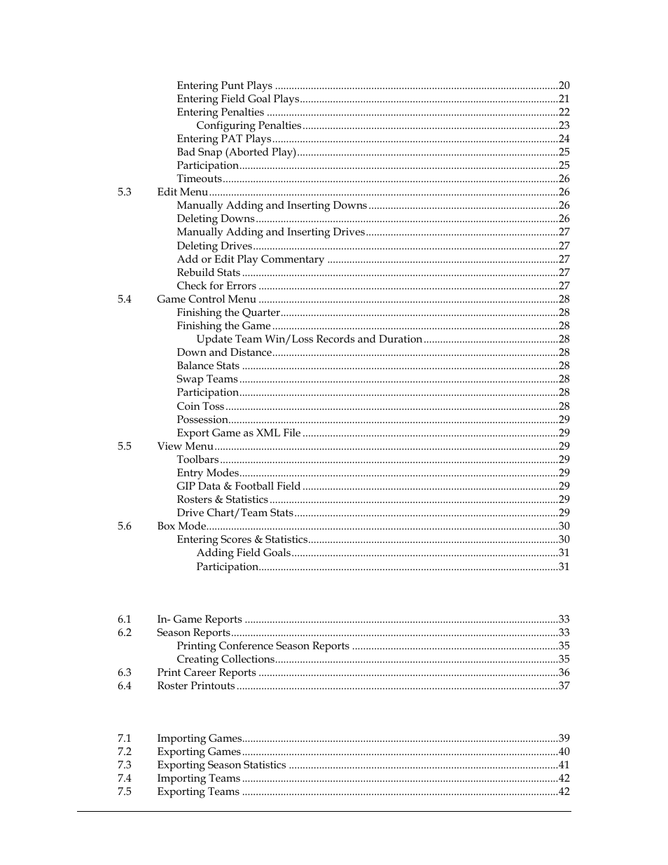 Daktronics DakStats Football User Manual | Page 4 / 77