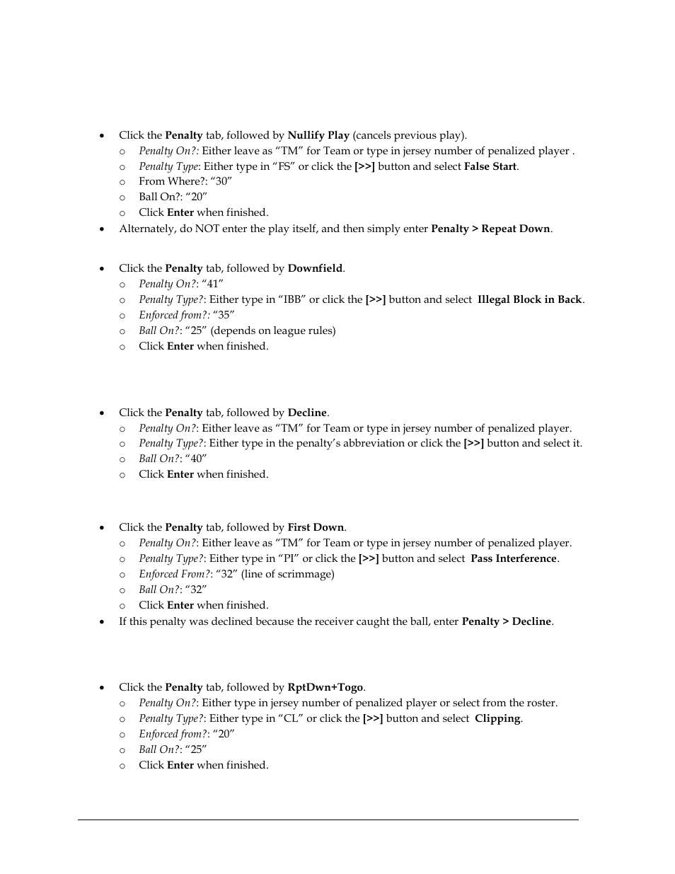 Daktronics DakStats Football User Manual | Page 74 / 77