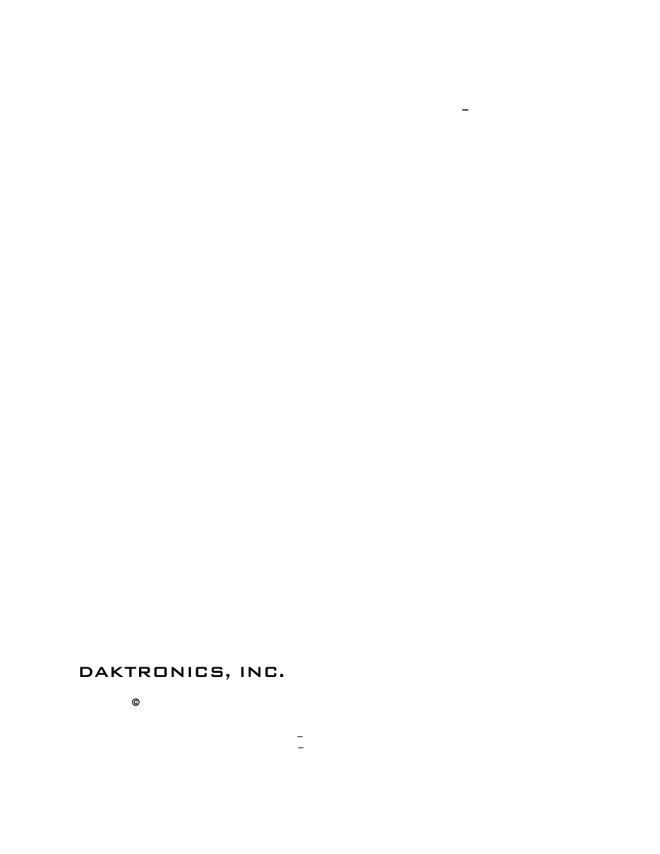 Daktronics, inc | Daktronics DakStats GameDay Graphics Generator User Manual | Page 2 / 35