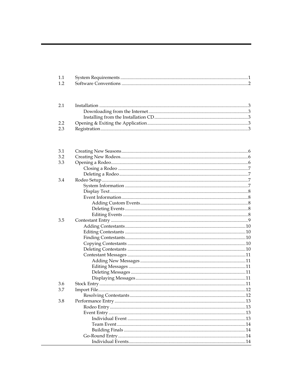 Daktronics DakStats 3000 Rodeo User Manual | Page 3 / 37