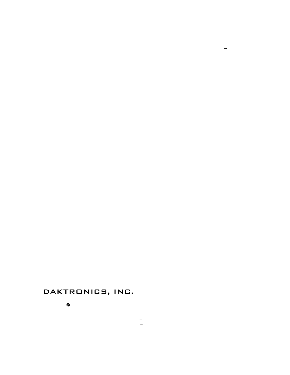 Daktronics, inc | Daktronics DakStats Soccer User Manual | Page 2 / 65