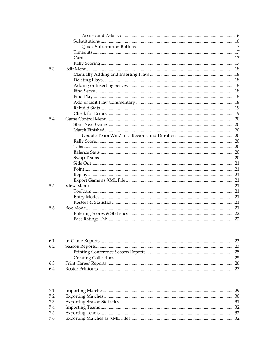 Daktronics DakStats Volleyball User Manual | Page 4 / 67