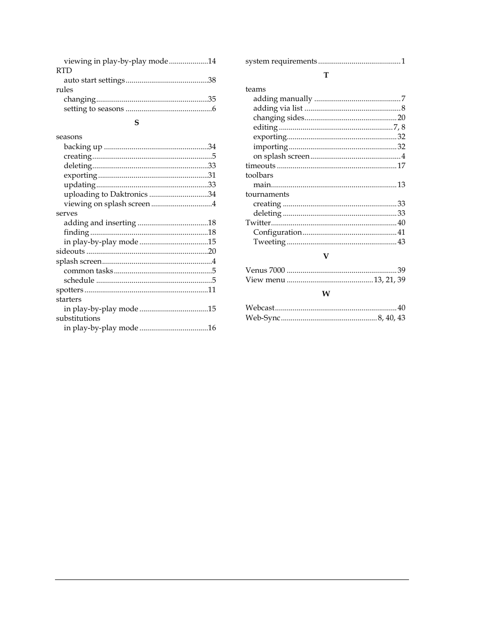 Daktronics DakStats Volleyball User Manual | Page 56 / 67