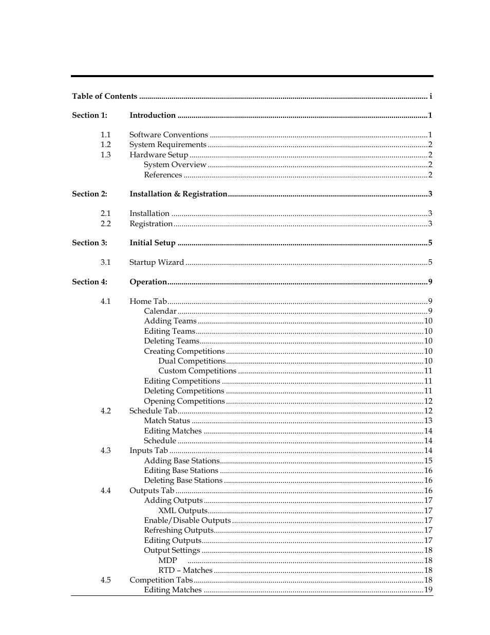 Daktronics DakTennis Version 3 User Manual | Page 3 / 34