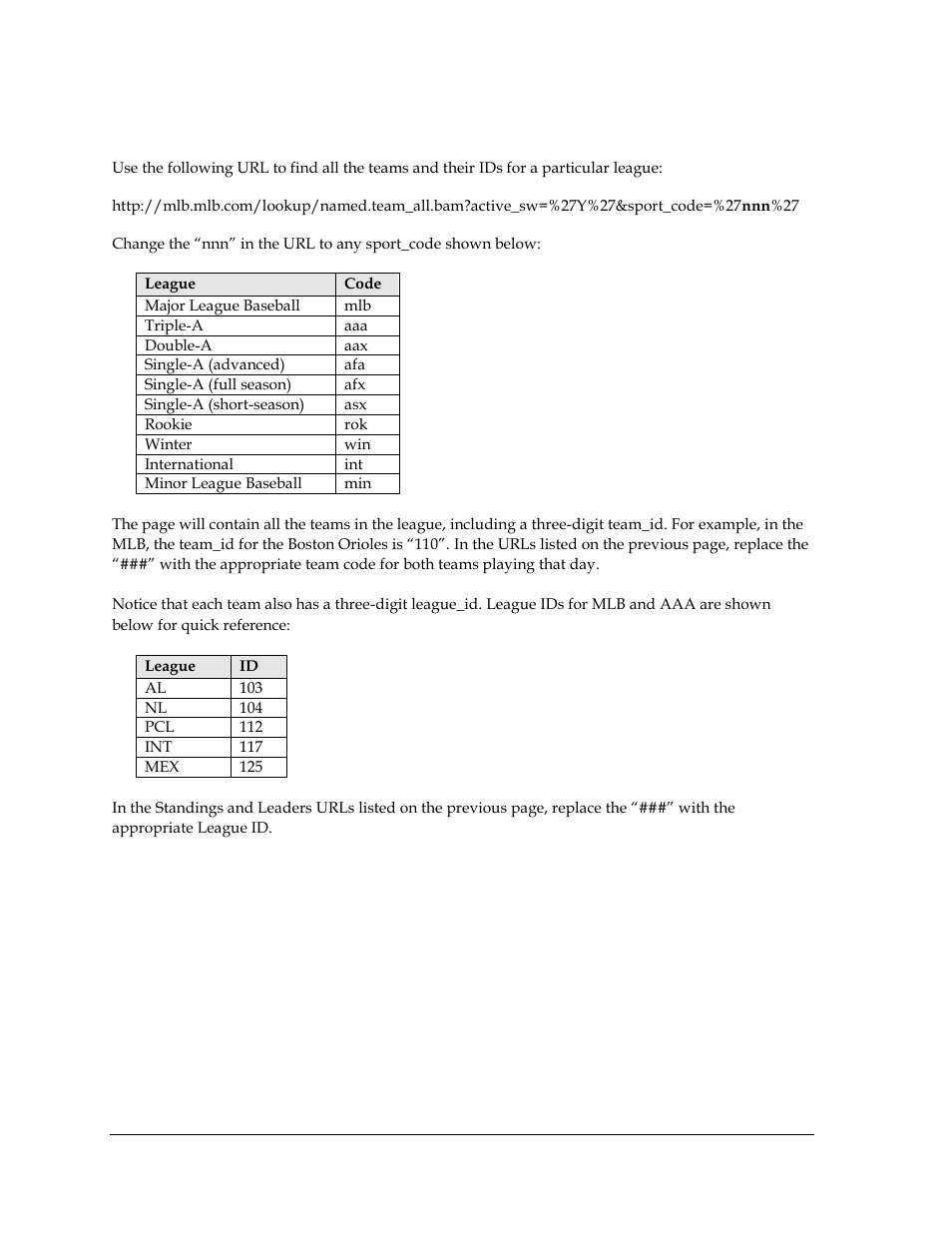 League & team ids | Daktronics GameDay Baseball User Manual | Page 34 / 34