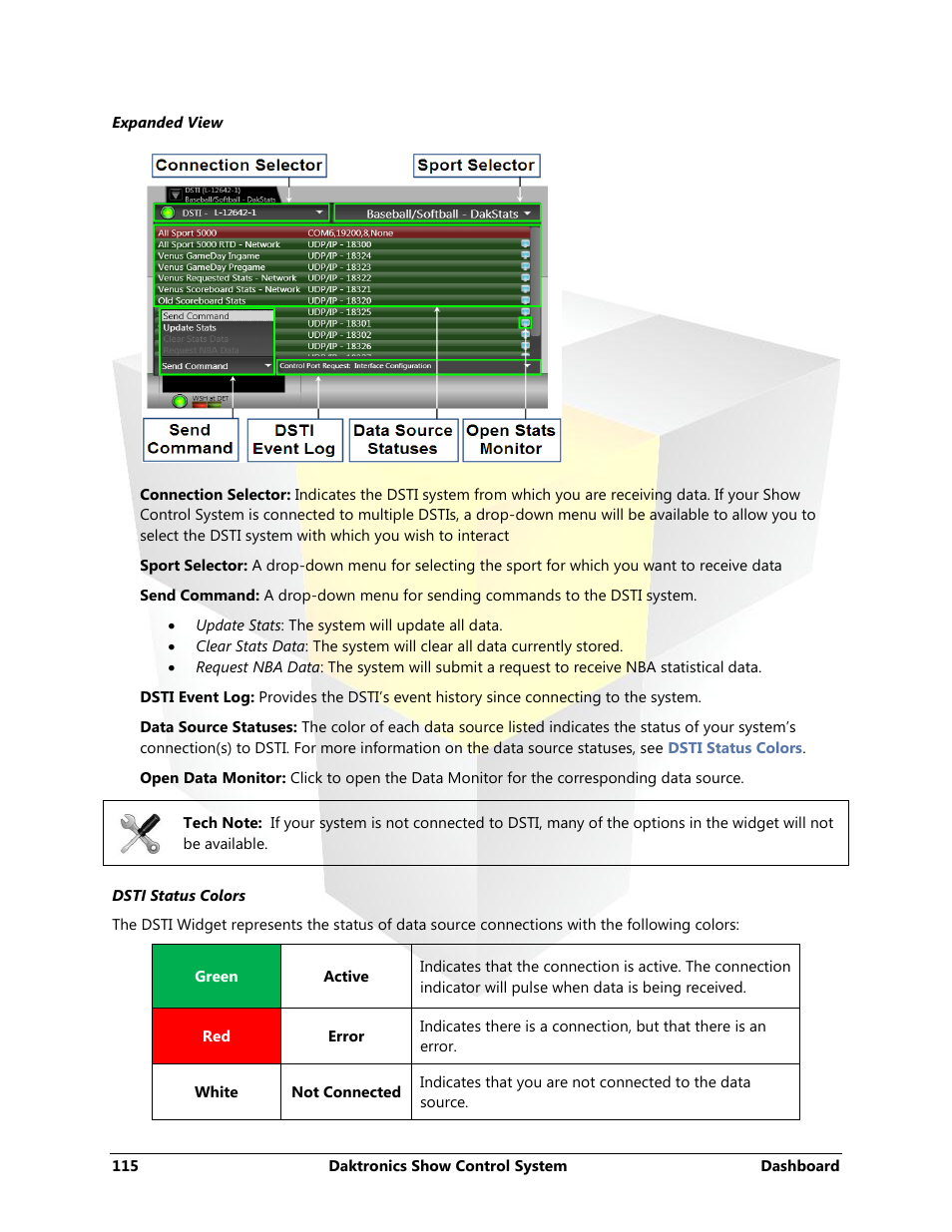 Daktronics Show Control System User Manual | Page 122 / 146