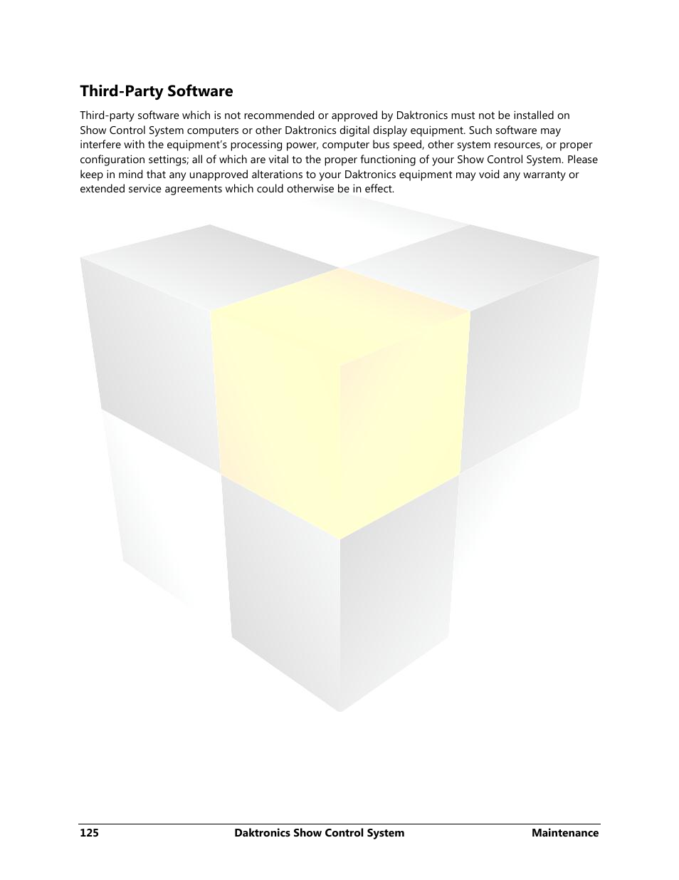 Third-party software | Daktronics Show Control System User Manual | Page 132 / 146