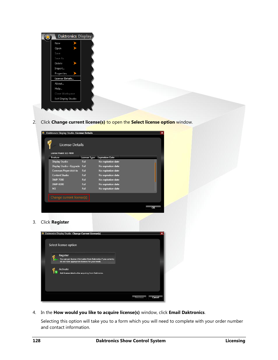 Daktronics Show Control System User Manual | Page 135 / 146