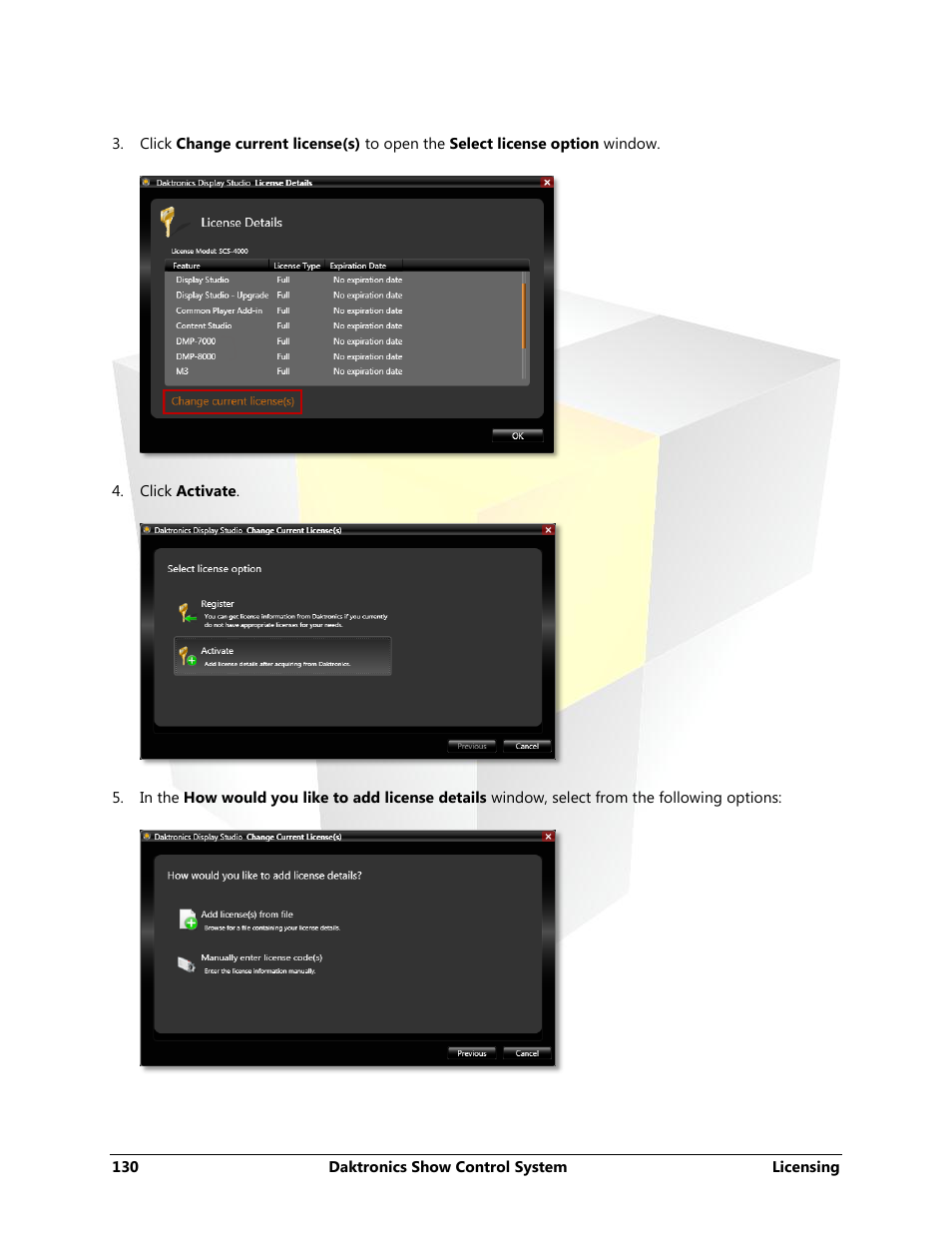 Daktronics Show Control System User Manual | Page 137 / 146