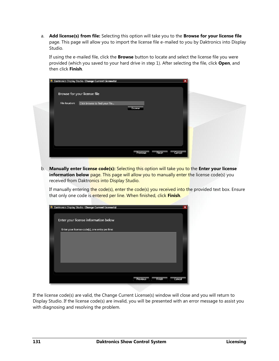 Daktronics Show Control System User Manual | Page 138 / 146