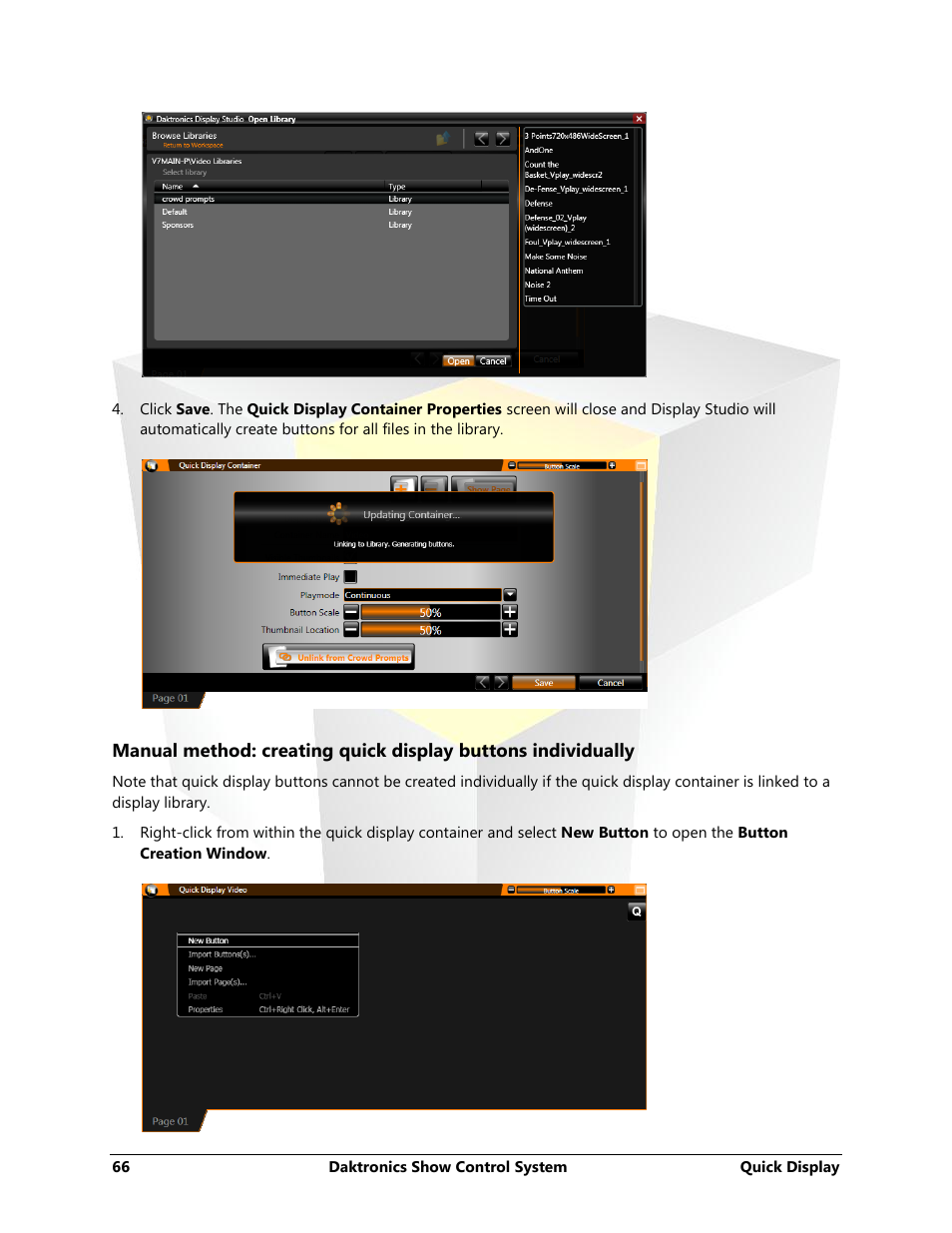 Daktronics Show Control System User Manual | Page 73 / 146