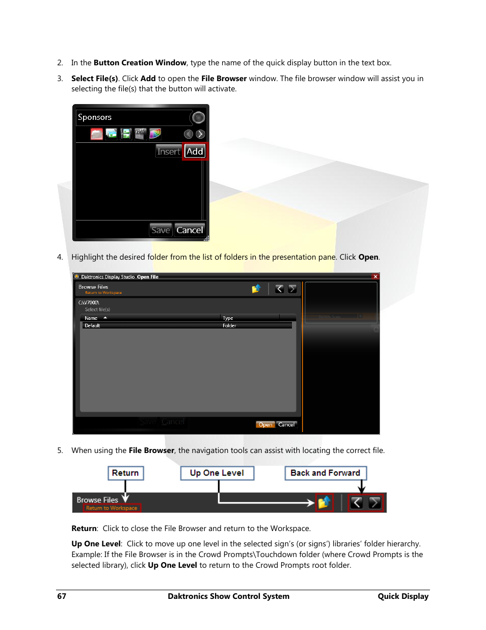 Daktronics Show Control System User Manual | Page 74 / 146