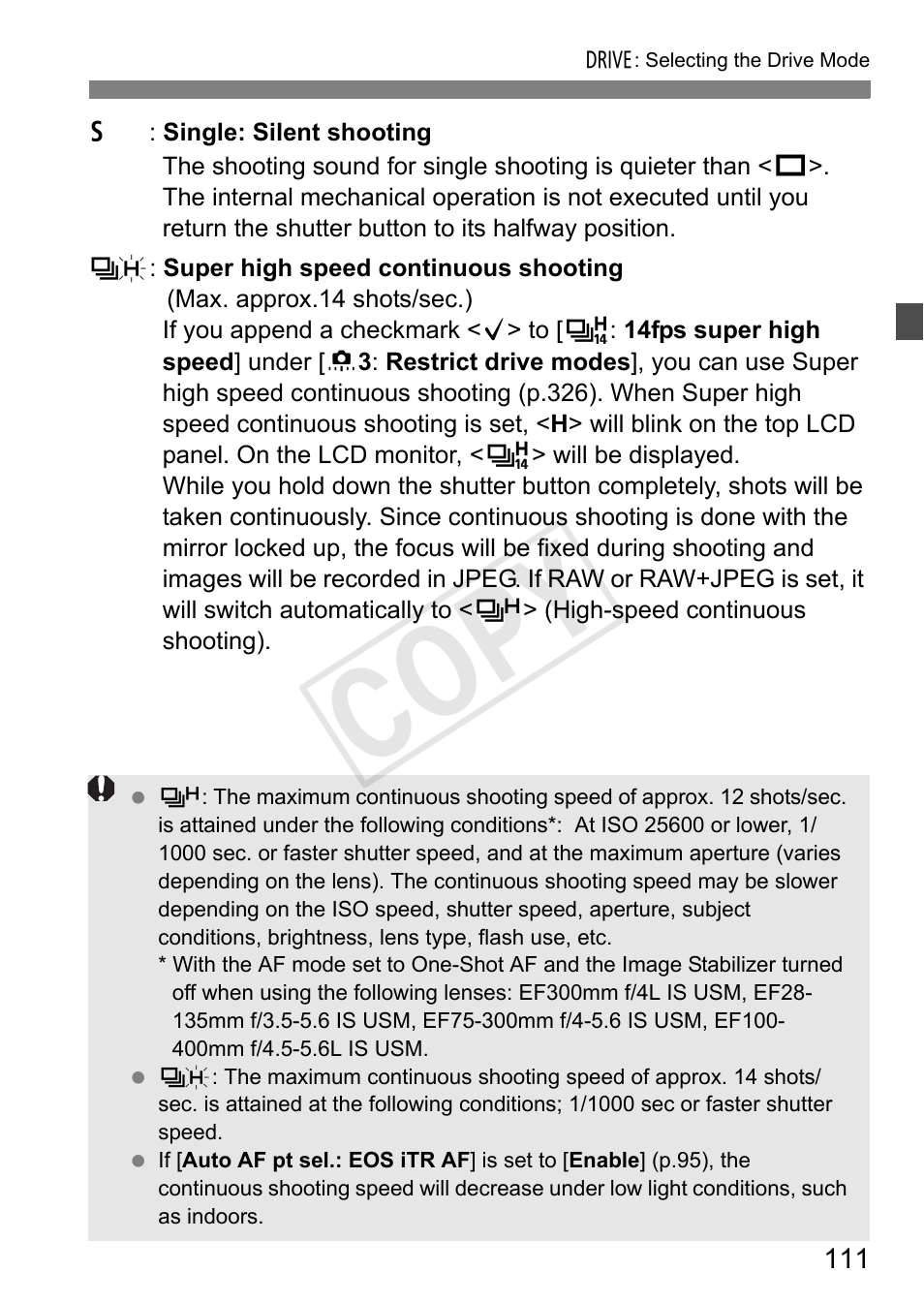 Cop y | Canon 1D X User Manual | Page 111 / 420