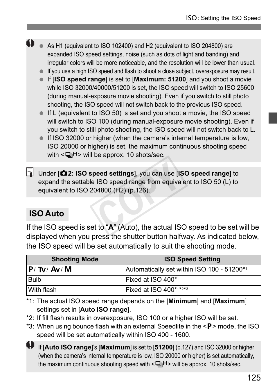 Cop y, Iso auto | Canon 1D X User Manual | Page 125 / 420