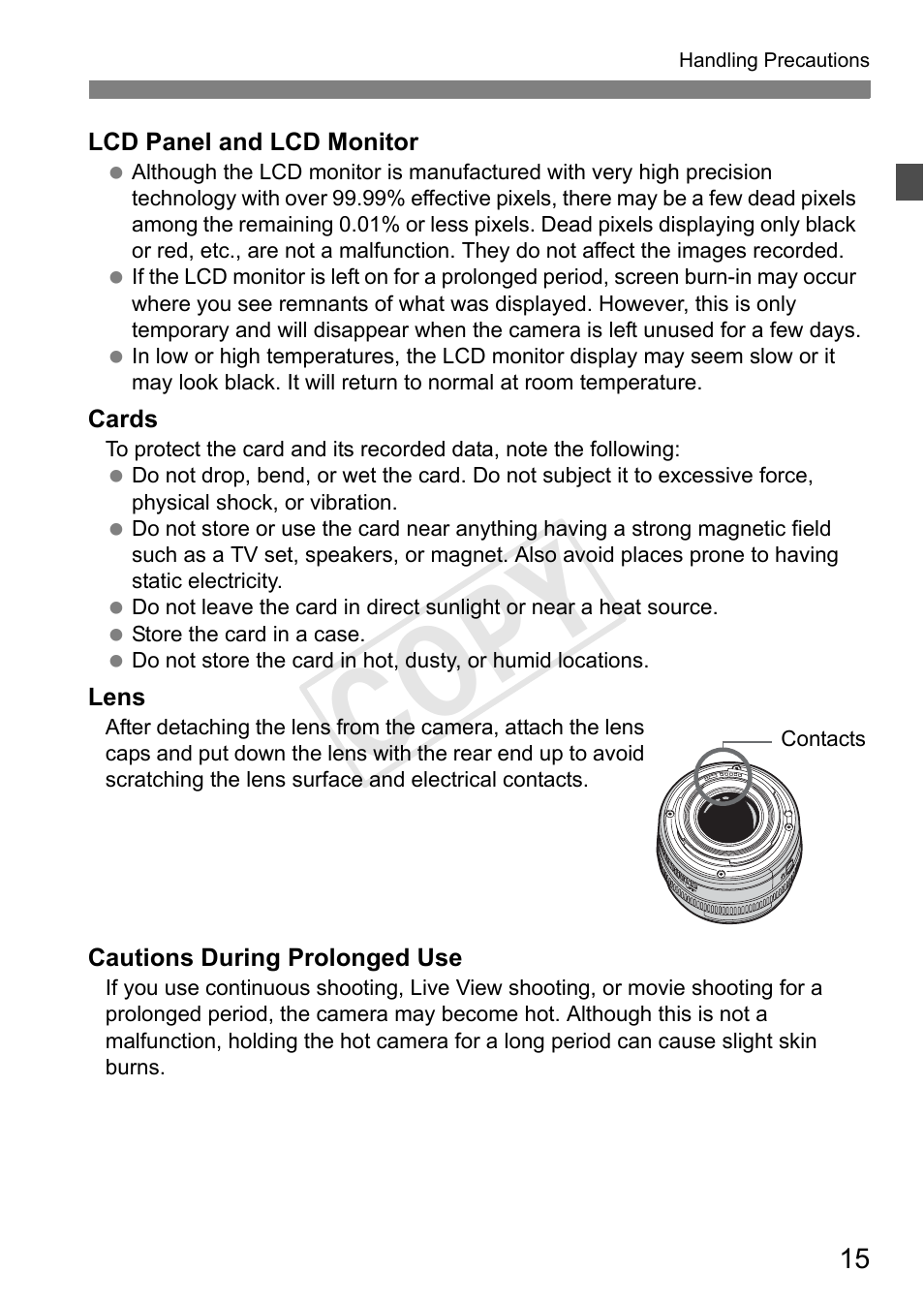 Cop y | Canon 1D X User Manual | Page 15 / 420