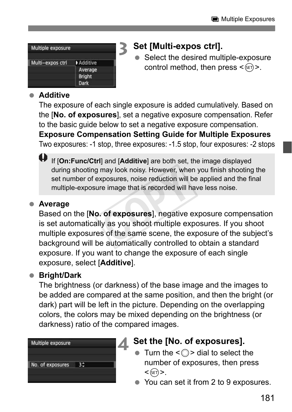 Cop y | Canon 1D X User Manual | Page 181 / 420