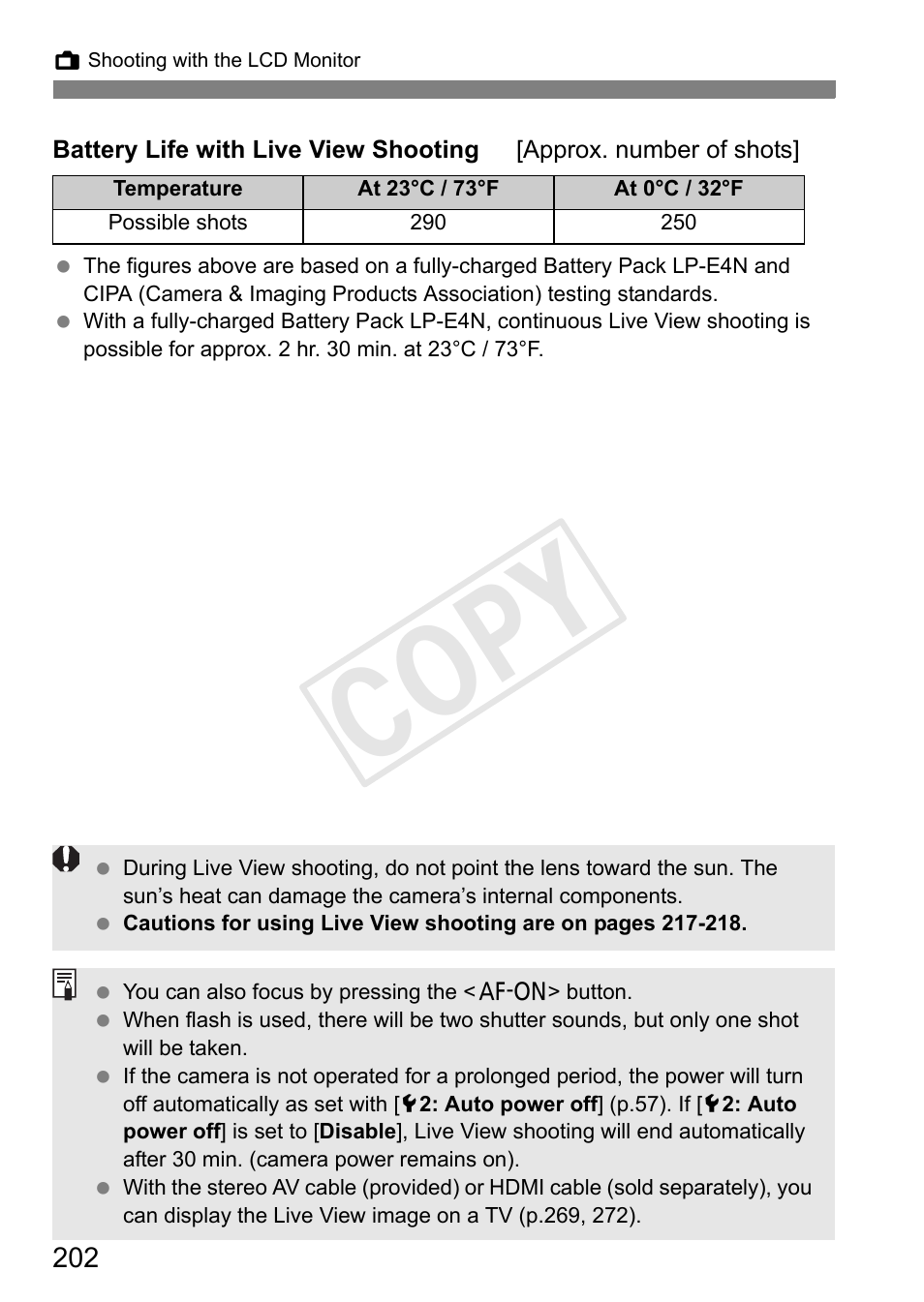 Cop y | Canon 1D X User Manual | Page 202 / 420