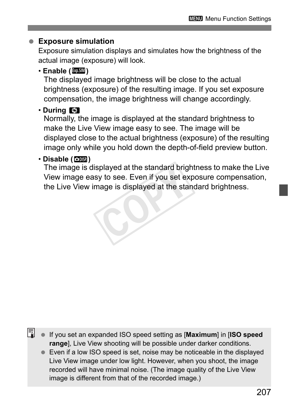 Cop y | Canon 1D X User Manual | Page 207 / 420