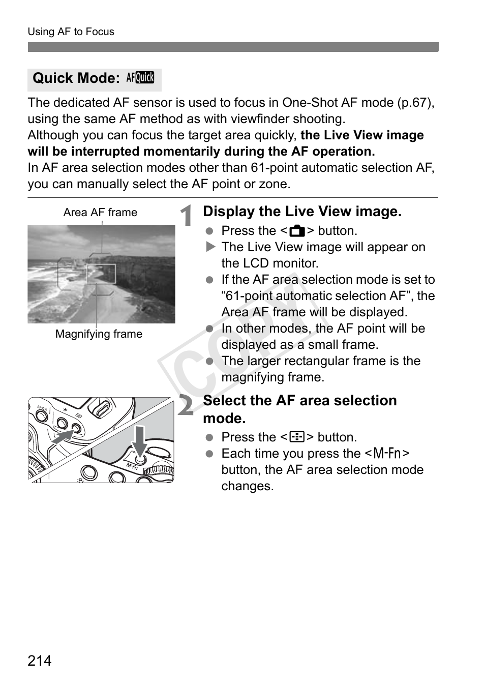Cop y | Canon 1D X User Manual | Page 214 / 420