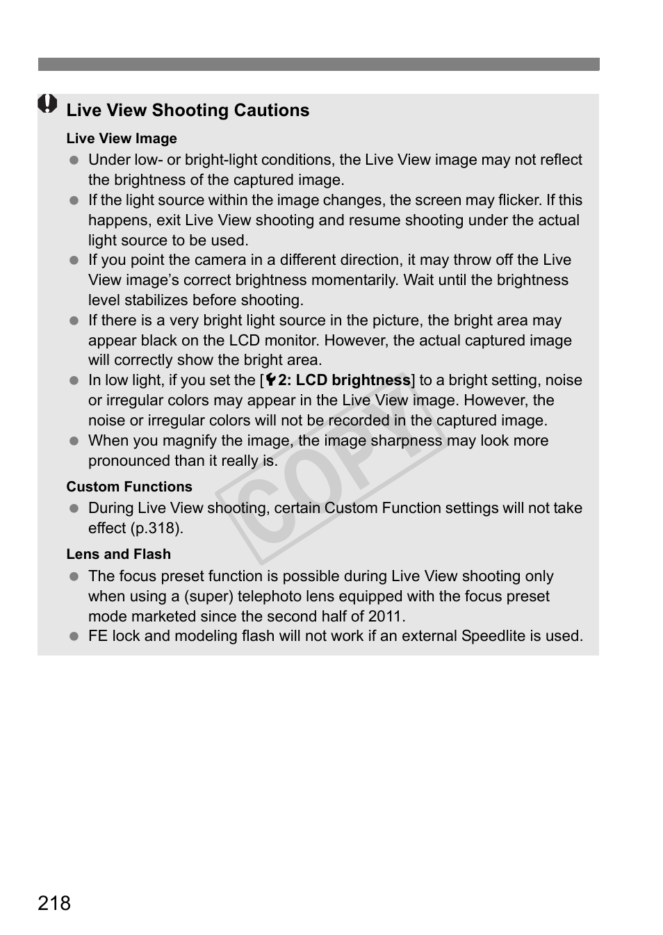 Cop y | Canon 1D X User Manual | Page 218 / 420