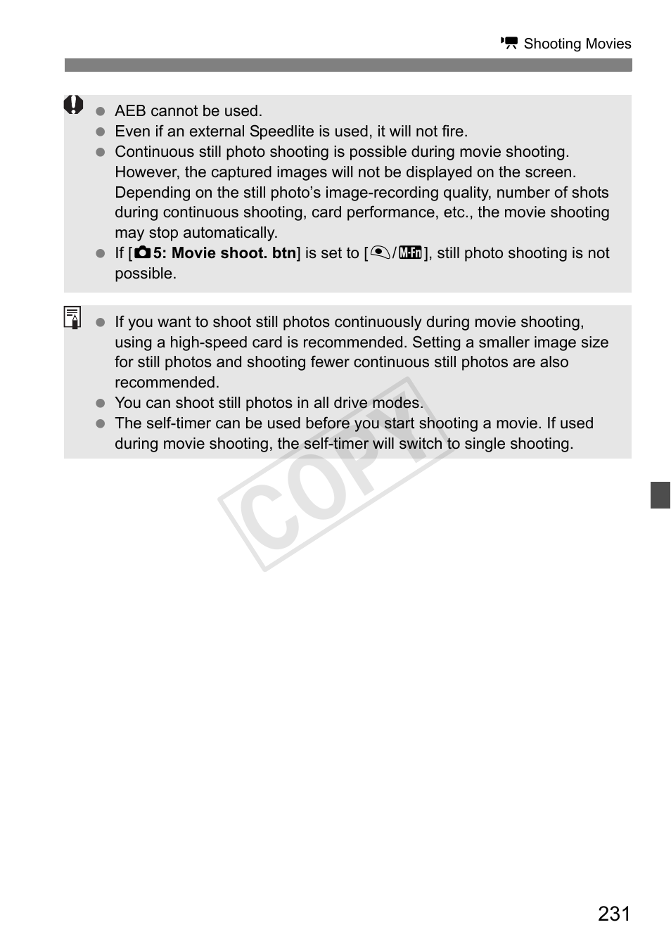 Cop y | Canon 1D X User Manual | Page 231 / 420