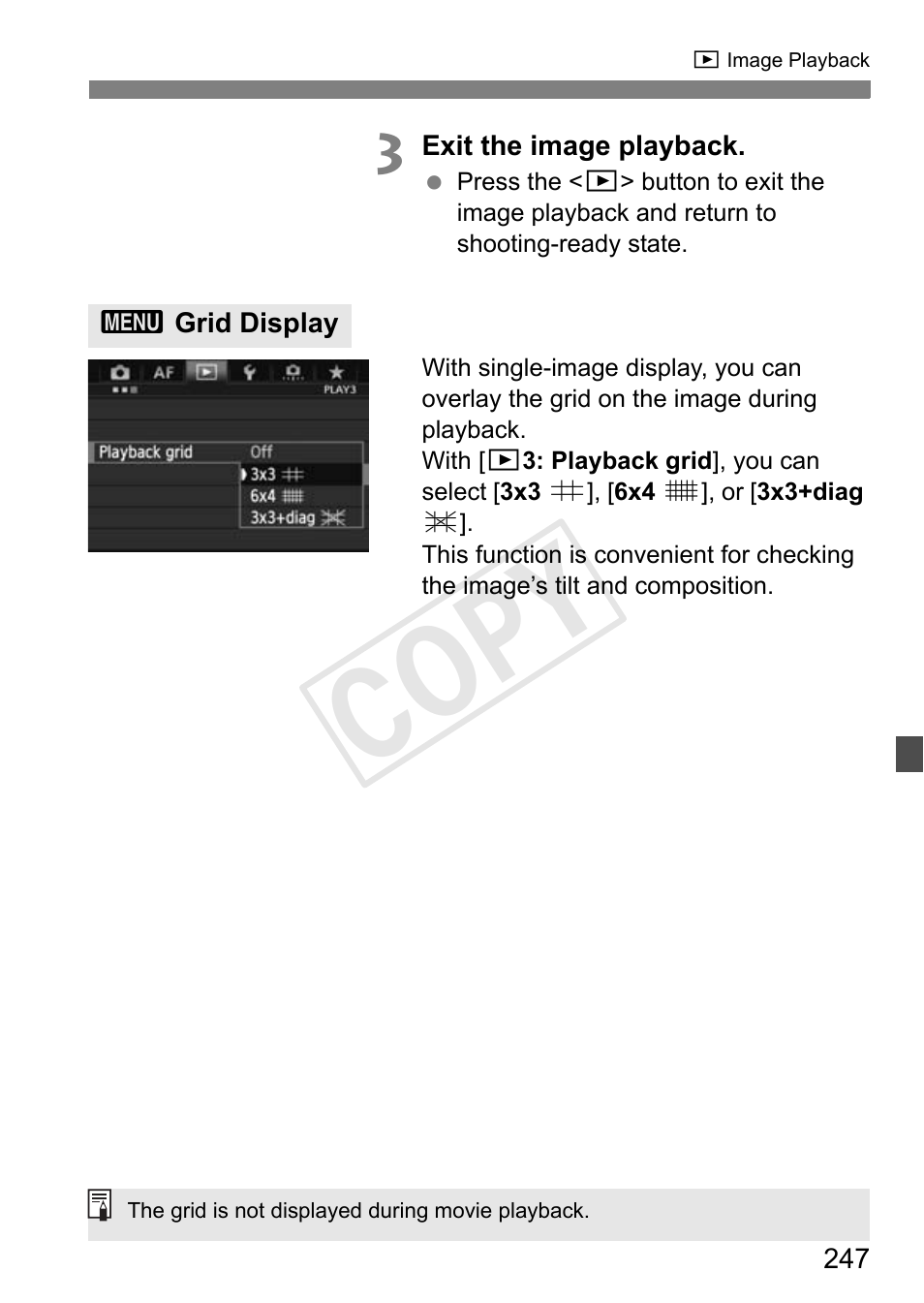 Cop y | Canon 1D X User Manual | Page 247 / 420