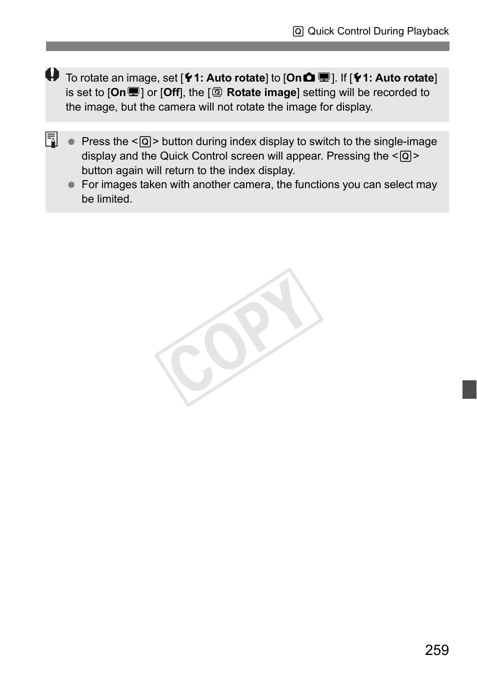 Cop y | Canon 1D X User Manual | Page 259 / 420