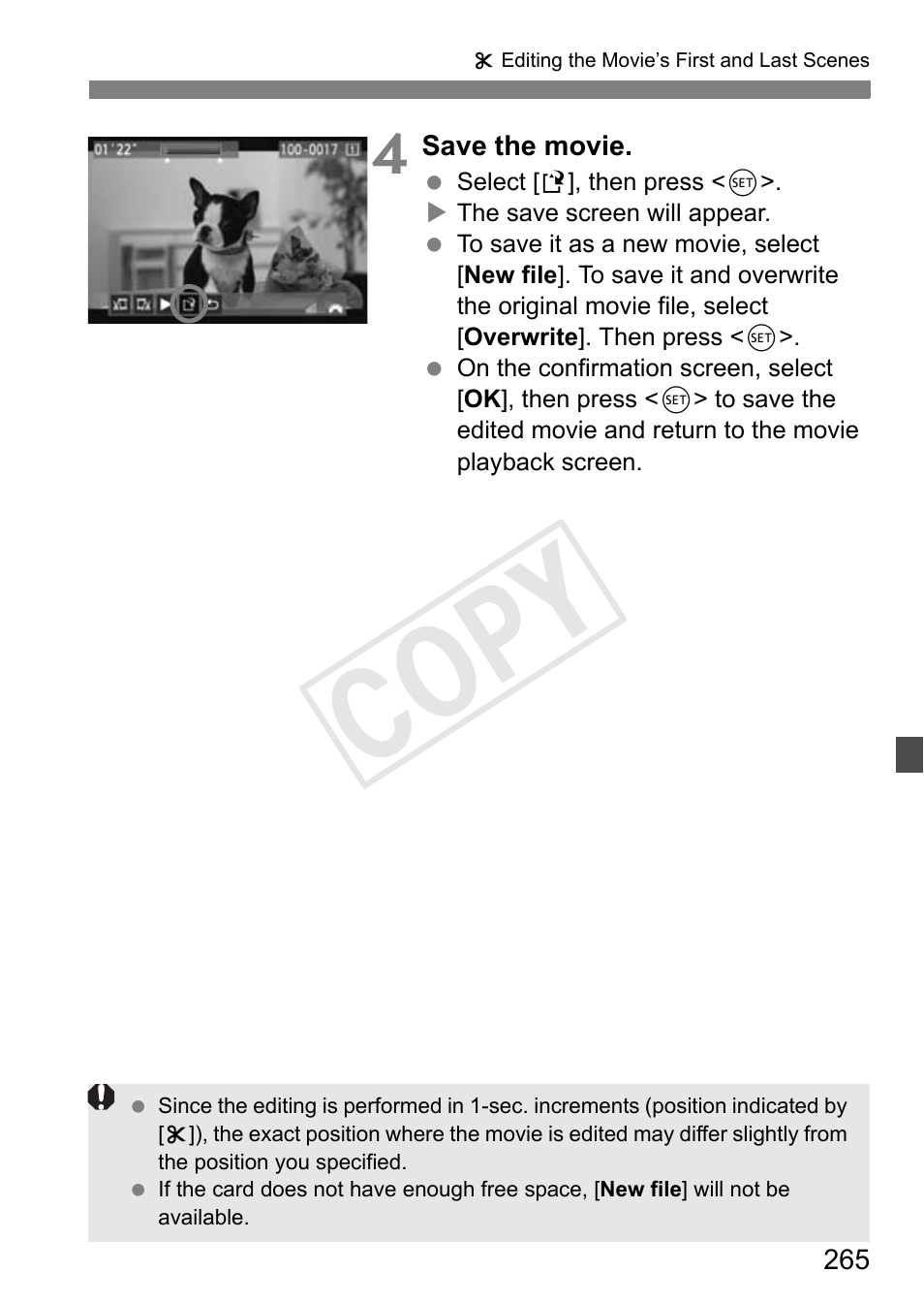 Cop y | Canon 1D X User Manual | Page 265 / 420