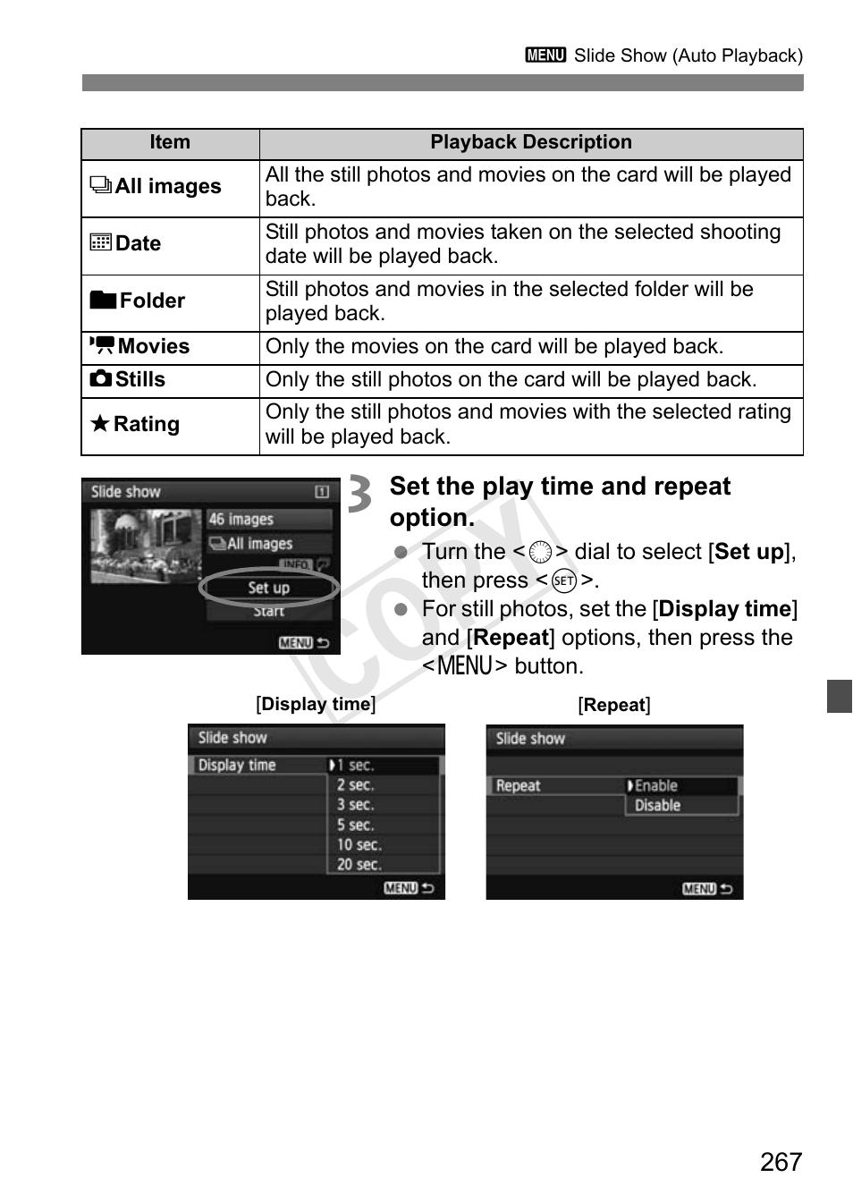 Cop y | Canon 1D X User Manual | Page 267 / 420