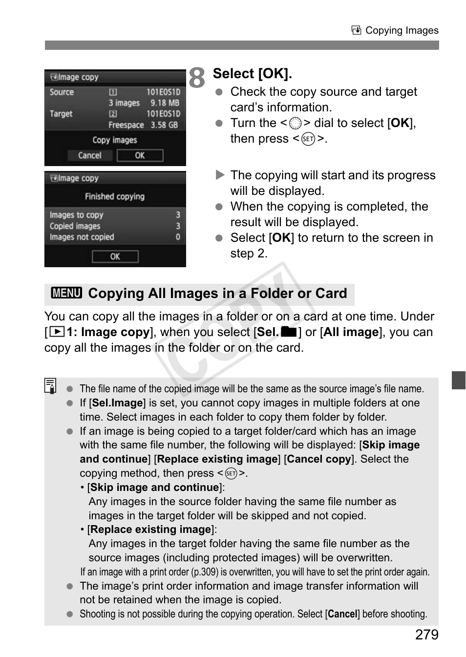 Cop y | Canon 1D X User Manual | Page 279 / 420