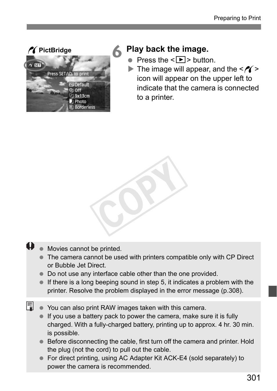 Cop y | Canon 1D X User Manual | Page 301 / 420